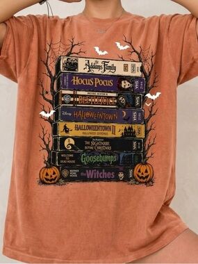 Halloween VHS Retro Spooky Season Horror Scary Movie Comfort Colors Tee